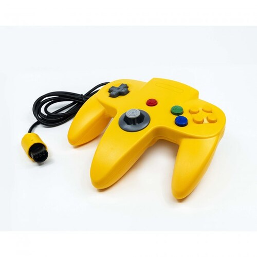 Control para Nintendo 64 N64 amarillo Teknogame.