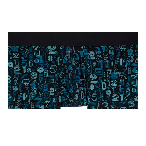 Boxers Para Hombres, Bóxer Algodón Corto Full Estampado Para Hombre, Set de 3 Piezas Boxers, Tripack de Boxer Azul oscuro Canavis, Negro Mix y Verde Bosque