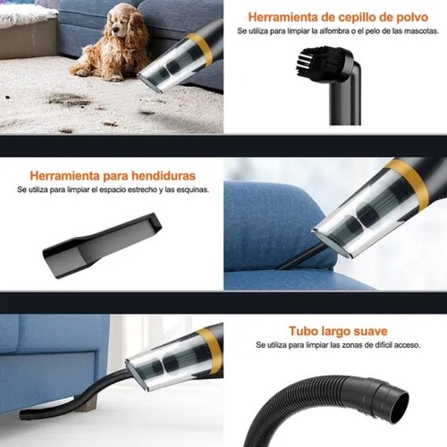 Aspiradora De Mano Inalámbrica Para Hogar Auto Portátil