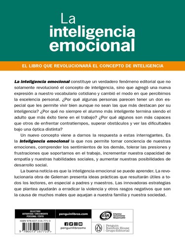 La inteligencia emocionalAutorDaniel Goleman.