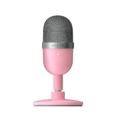 Micrófono Mini condensador supercardioide rosa cuarzo