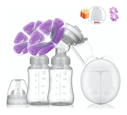 Extractor De Leche Eléctrico Con Dos Copas Y Botellas