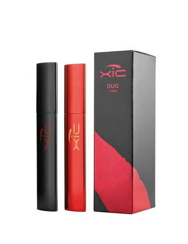 Tratamiento para Crecimiento de Pestañas y Cejas más Máscara Profesional para deportistas. Pack con 2 tubos 1 Tratamiento en suero  para hacer Crecer las Pestañas y 1 tubo con Mascara para Deportistas XiC Duo Xtreme.