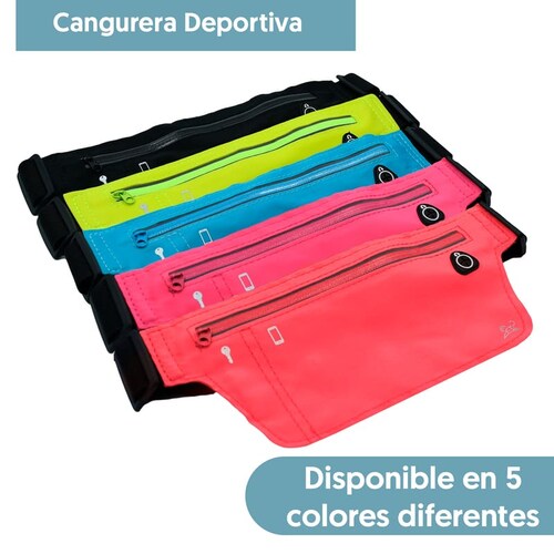 Cangurera Deportiva Unisex Varios Colores Modelo Volt Marca Red Babon