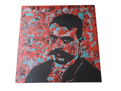 Cuadro decorativo pintado a mano Galería Oneris EMILIANO ZAPATA 90x90