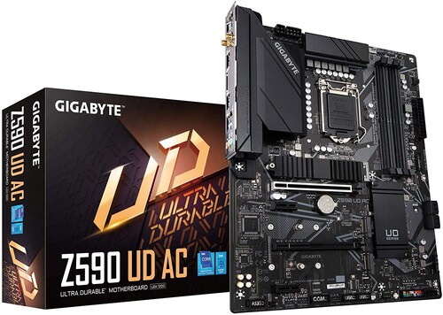 MOTHERBOARD GIGABYTE Z590 UD AC INTEL S-1200 11GEN 4X DDR4 PCIE 4.0 WIFI BLUETOOTH ATX Z590-UD-AC