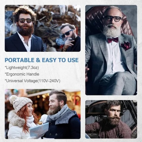 Plancha De Pelo Y Barba Iforu Peine Electrico Multifuncional