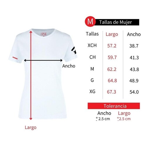 Line of color playera MUJER Primavera SP6M