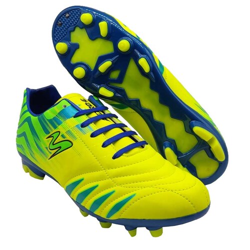 Tenis Metro-E 452 Amarillo Azul Verde Futbol Soccer Taquetes 