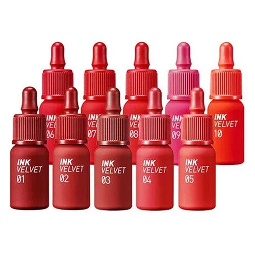  labial Tinta Coreana PeriPera InkVelvet Color 10 Naranja