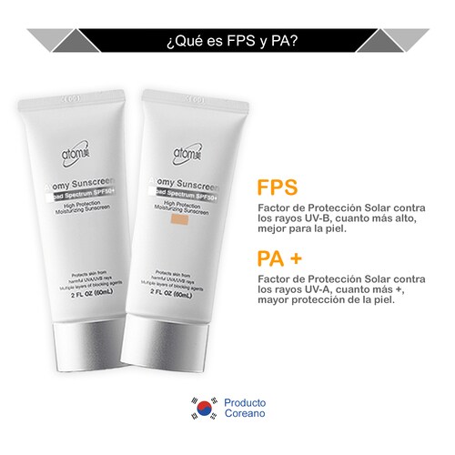 Atomy Protector Solar Facial Coreana FPS 50+ Para todos tu familia Beige