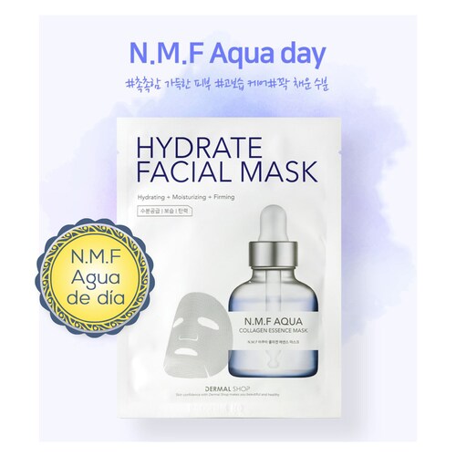 Derma Korea 7 Days Mascarilla Facial Coreana Para Hidratante y Blanquear 7pzs