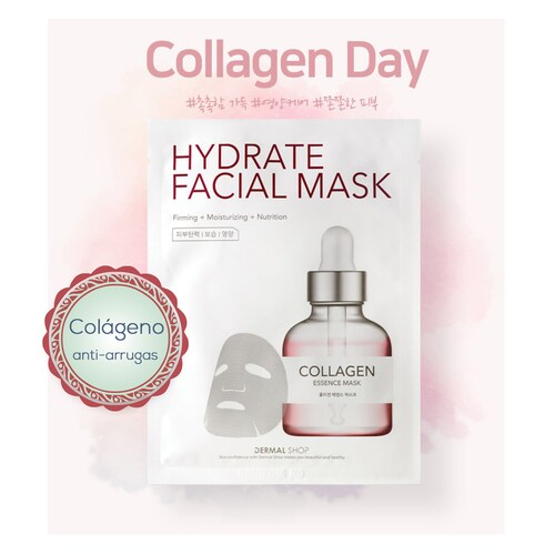 Derma Korea 7 Days Mascarilla Facial Coreana Para Hidratante y Blanquear 7pzs