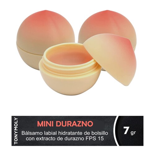 Tonymoly Balsamo Labial Coreana Durazno Mini Peach Lip Barma