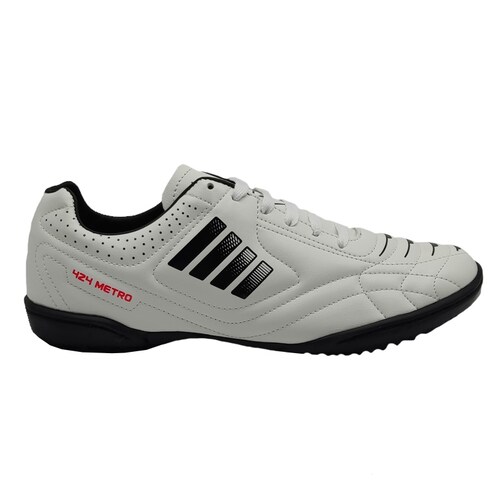 Tenis Metro-E 450 Blanco Negro  Futbol Rápido Fut Siete Hombre	