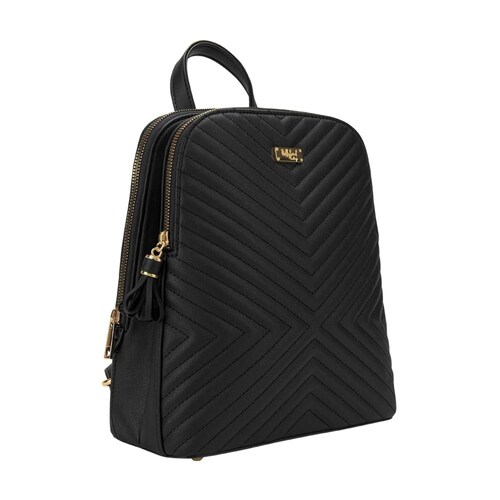 Bolso tipo backpack para mujer, color negro, marca Holly Land, mod. 1032675