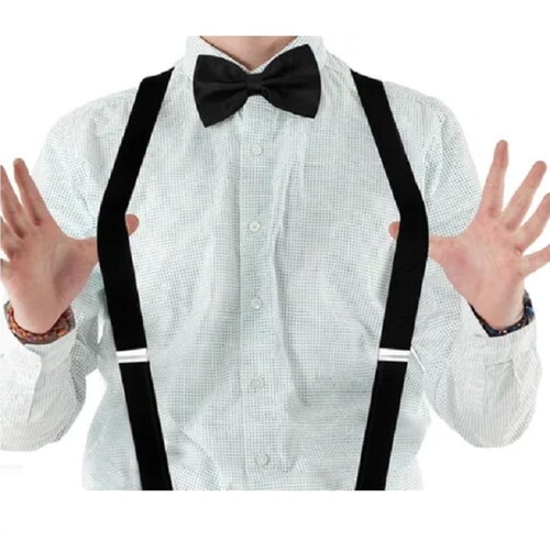 Tirantes Y Moño Unisex Negro