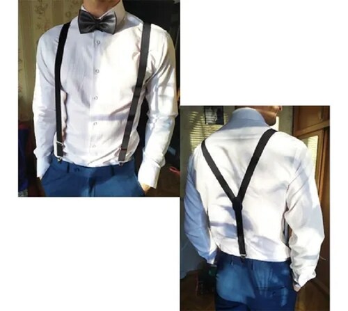 Tirantes Y Moño Unisex Negro