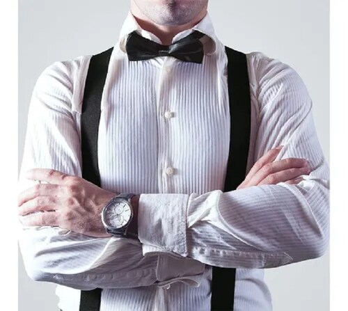 Tirantes Y Moño Unisex Negro