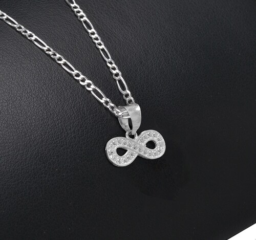 Dije Y Cadena Infinito Plata Ley 925 | Zirconias