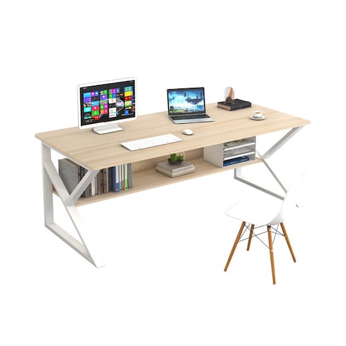 Ilios Innova Escritorio para computadora Estilo Minimalista (Maple)