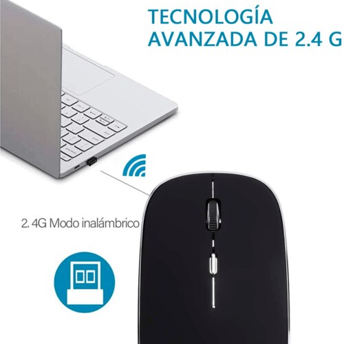Mouse inalámbrico tipo C de 2,4 GHz ratones ergonómicos USB C para  dispositivos Macbook/Pro USB-C