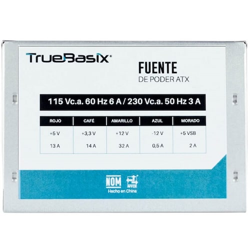 Fuente De Poder TrueBasix ATX 500W TB-05003