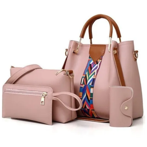 Bolso grande de hombro de gran capacidad para mujer, Set bolsos con diseño  moderno, Color sólido a la moda, Set monedero, Moda de Mujer