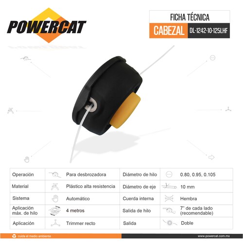 CABEZAL DL-1242-10-125LHF POWERCAT