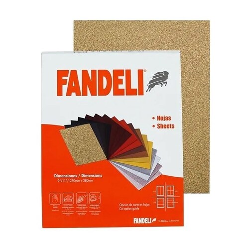 Lijas Para Madera D081 060 Fandeli Paquete: 25pz 00059