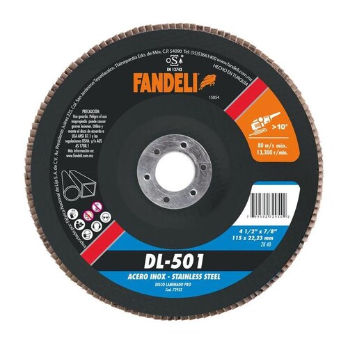 Disco Laminado Dl-501 Fandeli 115 X 22,23 Mm 72952