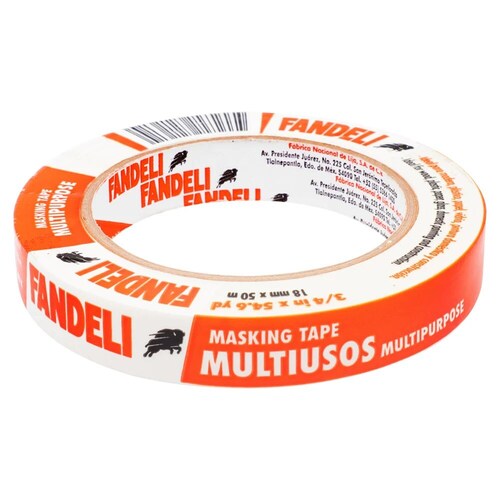 Paquete 5 Masking Tape Cintas Fandeli 18mm X 50m 72161