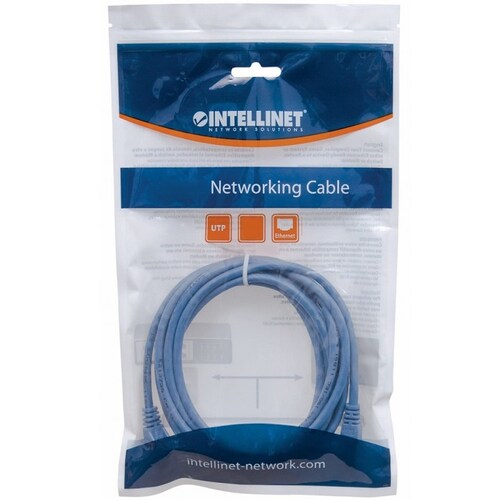 Cable De Red UTP Cat6 Intellinet 50cm RJ-45 Azul 342568