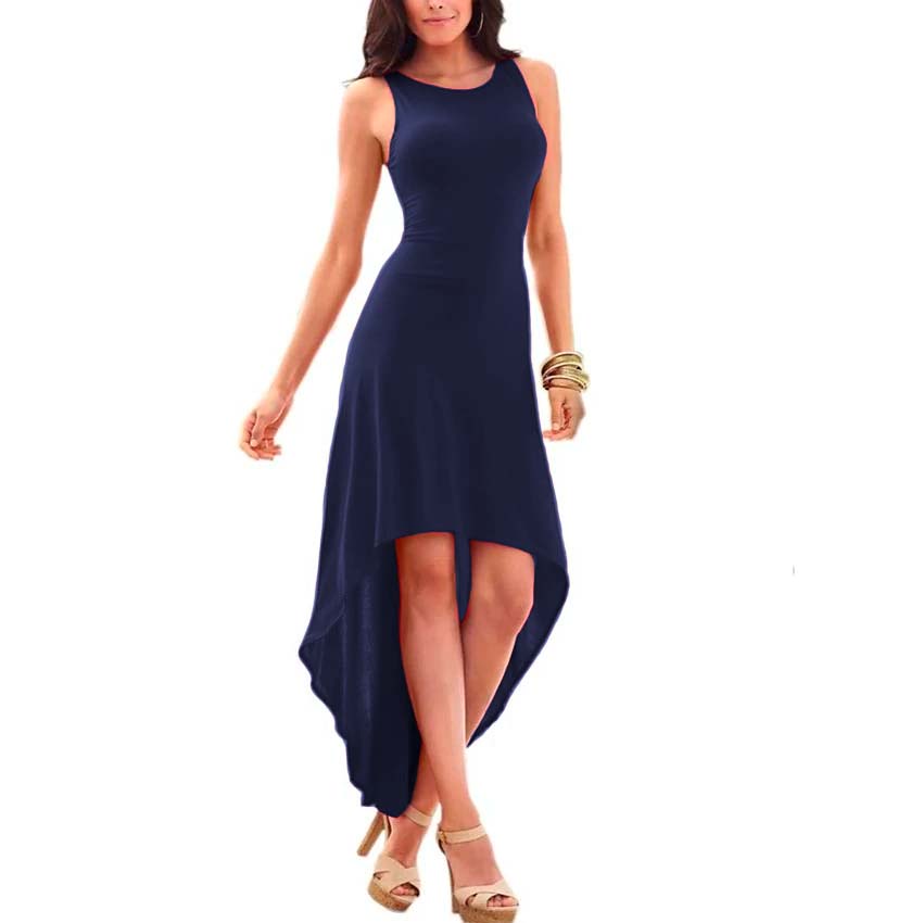 Vestidos Cola De Pato Elegantes Vestido Azul Con Cola Vestidos