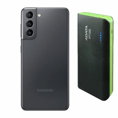 Samsung S21 128GB Gris Reacondicionado Grado A + Power Bank 10,000mah