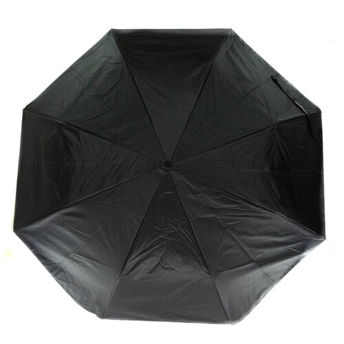 PARAGUAS SOMBRILLA  AUTOMATICO RETRACTIL DE BOLSILLO DOBLE CAPA CON PROTECCIÓN ANTI RAYOS UV -  COLOR NEGRO J CALLI