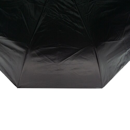 PARAGUAS SOMBRILLA  AUTOMATICO RETRACTIL DE BOLSILLO DOBLE CAPA CON PROTECCIÓN ANTI RAYOS UV -  COLOR NEGRO J CALLI