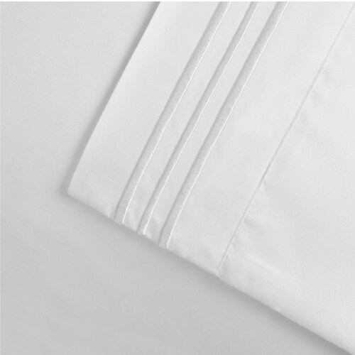 Juego de Sábanas Microfibra Luxury 1500 -King Size -Blanco