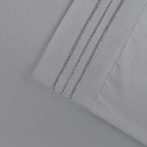 Juego de Sábanas Microfibra Luxury 1500 -King Size -Gris