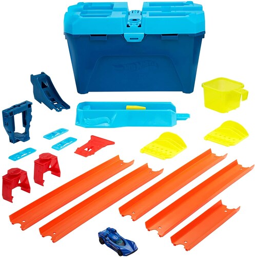 Hot Wheels Track Builder Juguete Caja De Choques Extremos