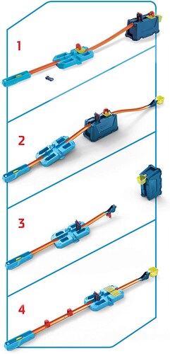Hot Wheels Track Builder Juguete Caja De Choques Extremos