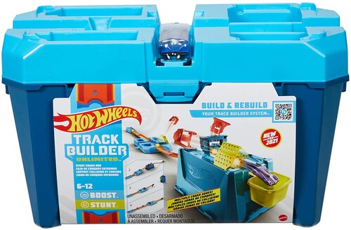 Hot Wheels Track Builder Juguete Caja De Choques Extremos