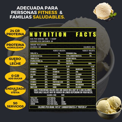 BIOTECKPHARMA | ISO protein sabor helado de vainilla 2kg