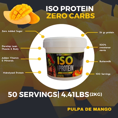 BIOTECKPHARMA | ISO protein sabor pulpa de mango 2kg