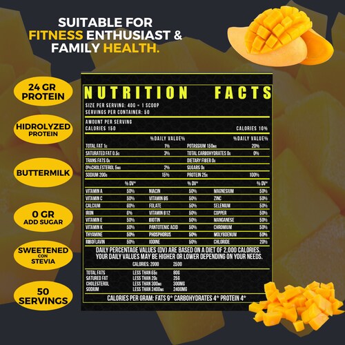 BIOTECKPHARMA | ISO protein sabor pulpa de mango 2kg