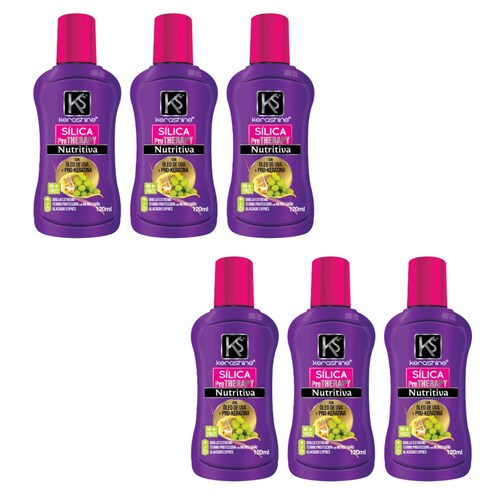 Kerashine sílica en gotas de uva 120 ml c/u - 6 piezas