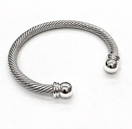 Brazalete estilo Vikingo en Plata maciza .925
