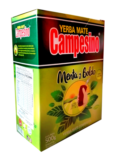 Yerba Mate Campesino Menta Boldo.