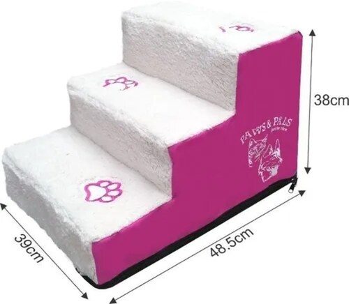 ESCALERA DE 3 ESCALONES PARA MASCOTAS PAWS & PALS