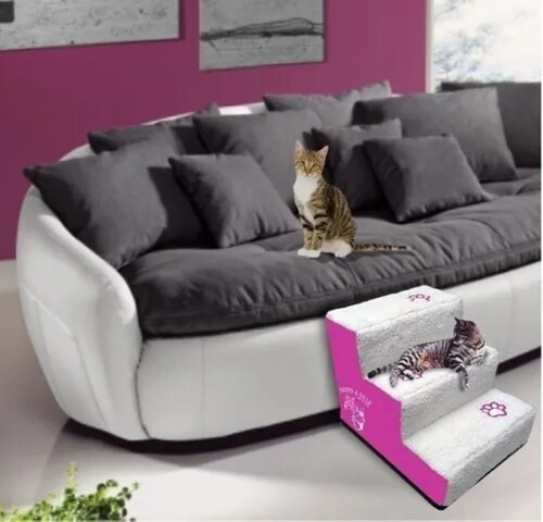 ESCALERA DE 3 ESCALONES PARA MASCOTAS PAWS & PALS